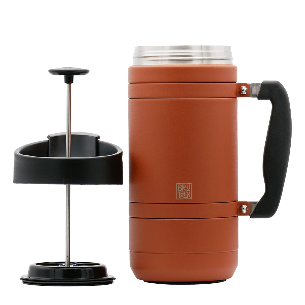 Weatherby BaseCamp French Press 1.4 L (48oz) Carafe - Canada Brass -