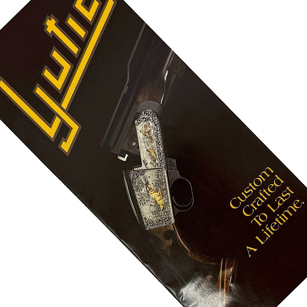 Ljutic shotgun fold out Brochure 1980s - Canada Brass - 