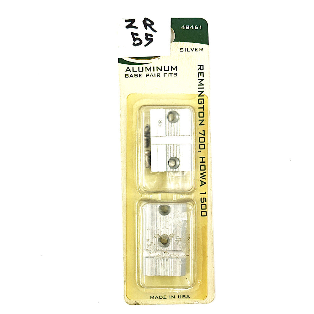 Weaver 48461 Set Silver Bases for Rem 700 & Howa 1500 - Canada Brass - 