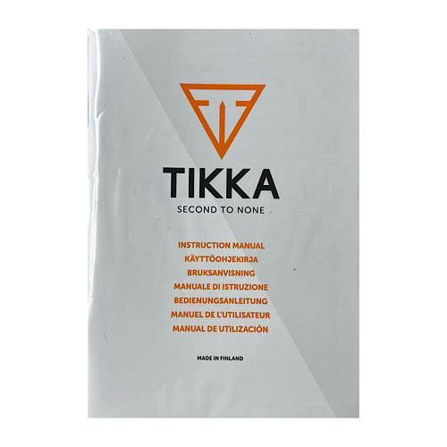 Tikka T3 Centre Fire Rifle Owner's Manual