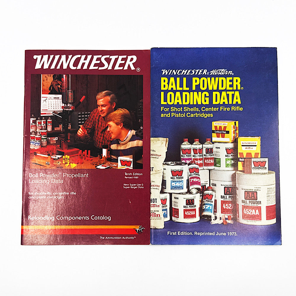 Wincheser Western 1973 Bull Powder manual, Winchester 1989 Loading manual