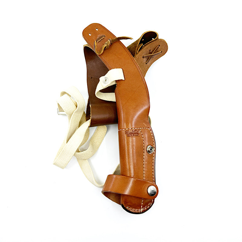 Bianchi X15 Small Semi Auto all Leather shoulder Holster fits Colt 32, 380 Semi etc. - Canada Brass - 