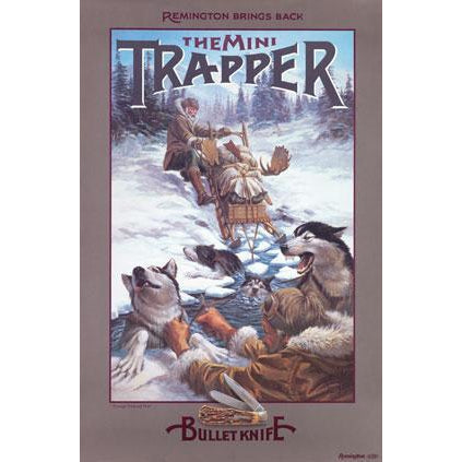 Remington "Through Thick or Thin" Bullet Knife Poster