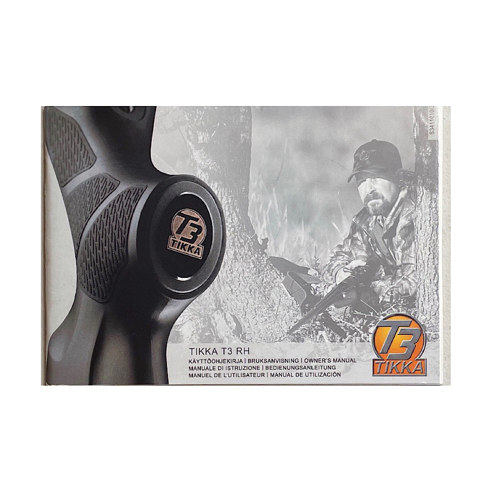 Tikka T3 RH Owner's Manual 7 languages 67 pgs - Canada Brass - 