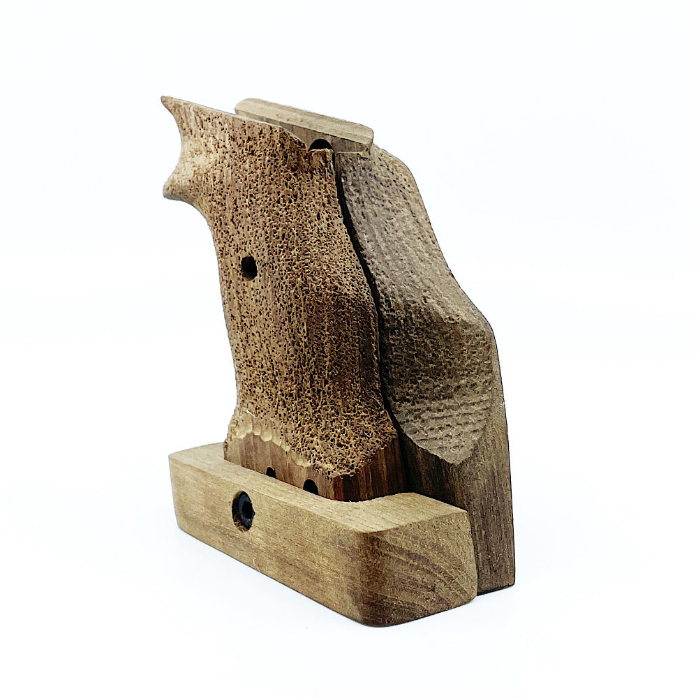Set of Original Gamo Compact wood left hand target grips complete with palm shelf