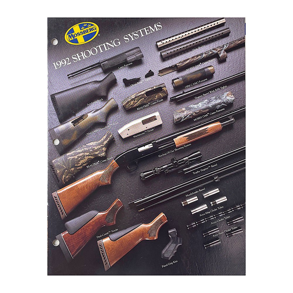 Mossberg 1992 Catalogue 3 Hole Punch - Canada Brass - 