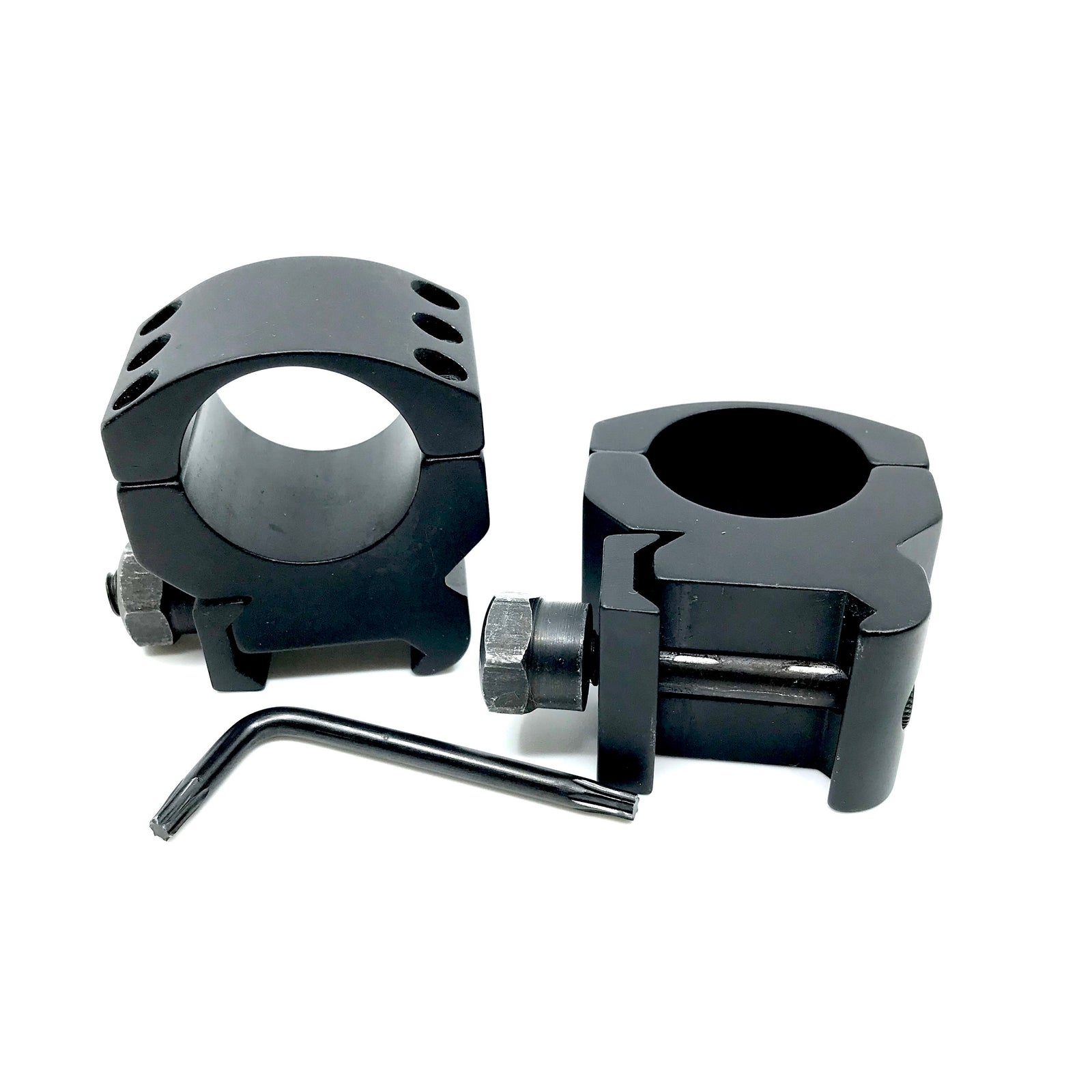 Tactical 1" 6 Screw Scope Rings Weaver Base Compatible