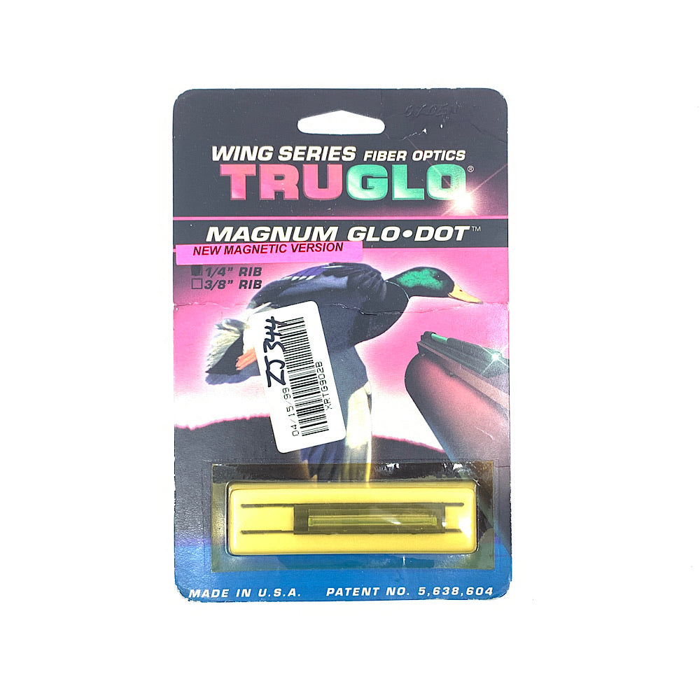 Tru Glow Gun Dot Magnetic Shotgun Sight for 1/4" Rib Rem 870, 1100 Browning &amp; Ithaca