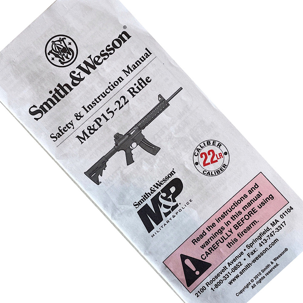 Smith & Wesson M & P15-22 Rifle Owner's manual - Canada Brass - 