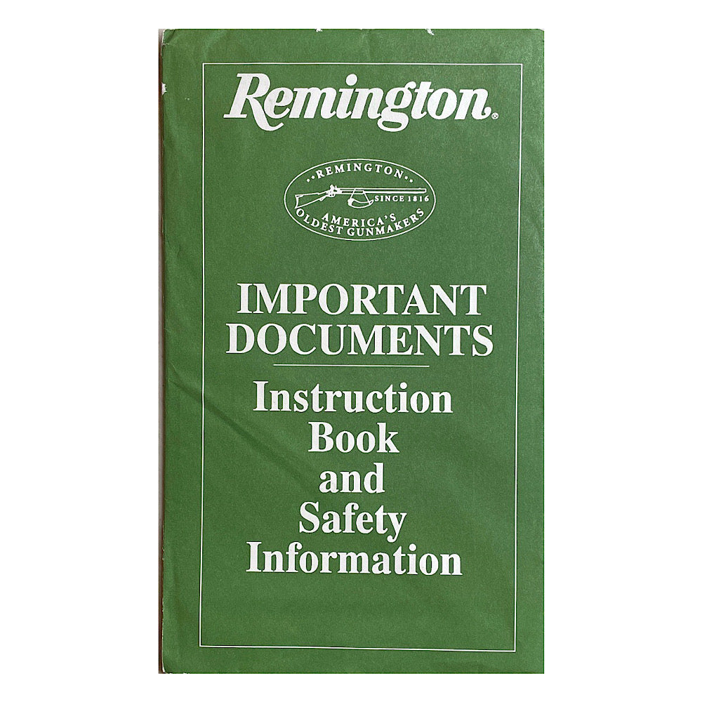 Remington Owner's Manual for Model 587 &amp; 597 Magnum Rimfire Autoloading Rifles in mailing envelope unopened - Canada Brass - 