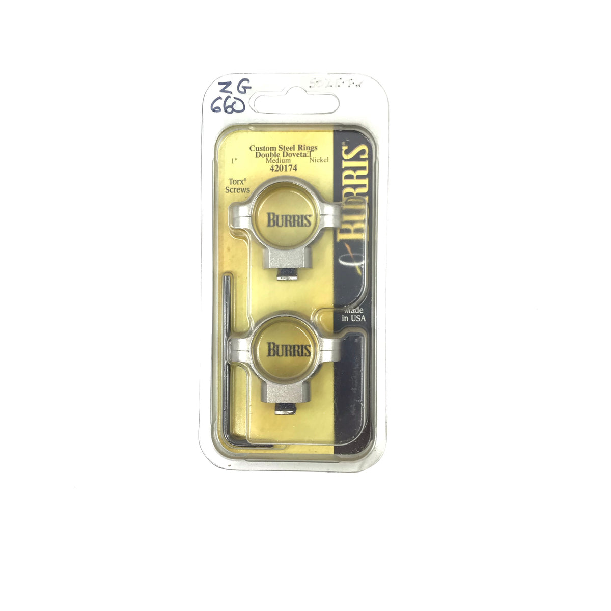 Burris 420174 Nickle 1" Double Dovetail Medium Rings