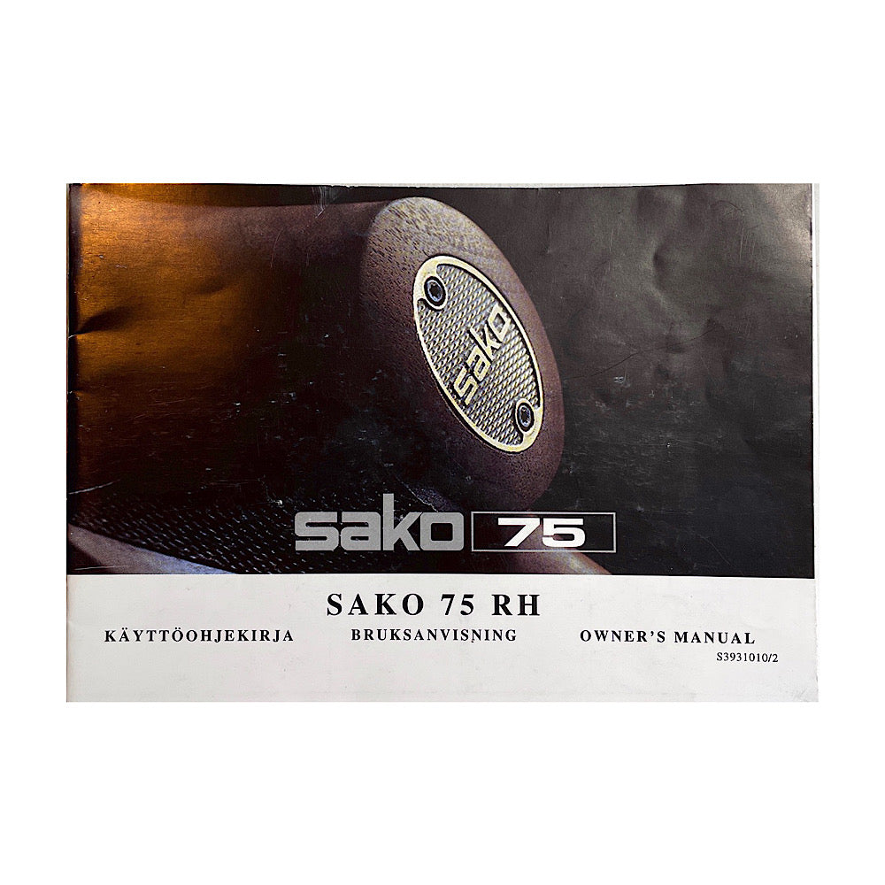Sako Mod 75 Rifle Owner's Manual - Canada Brass - 