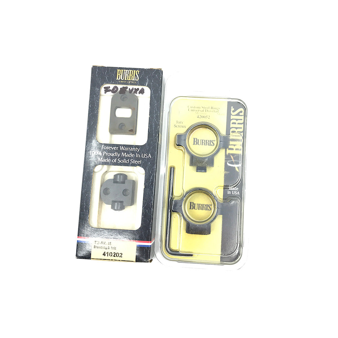 Burris Std Turn in mod Rings & 2 piece Burris Base for Browning A Bolt